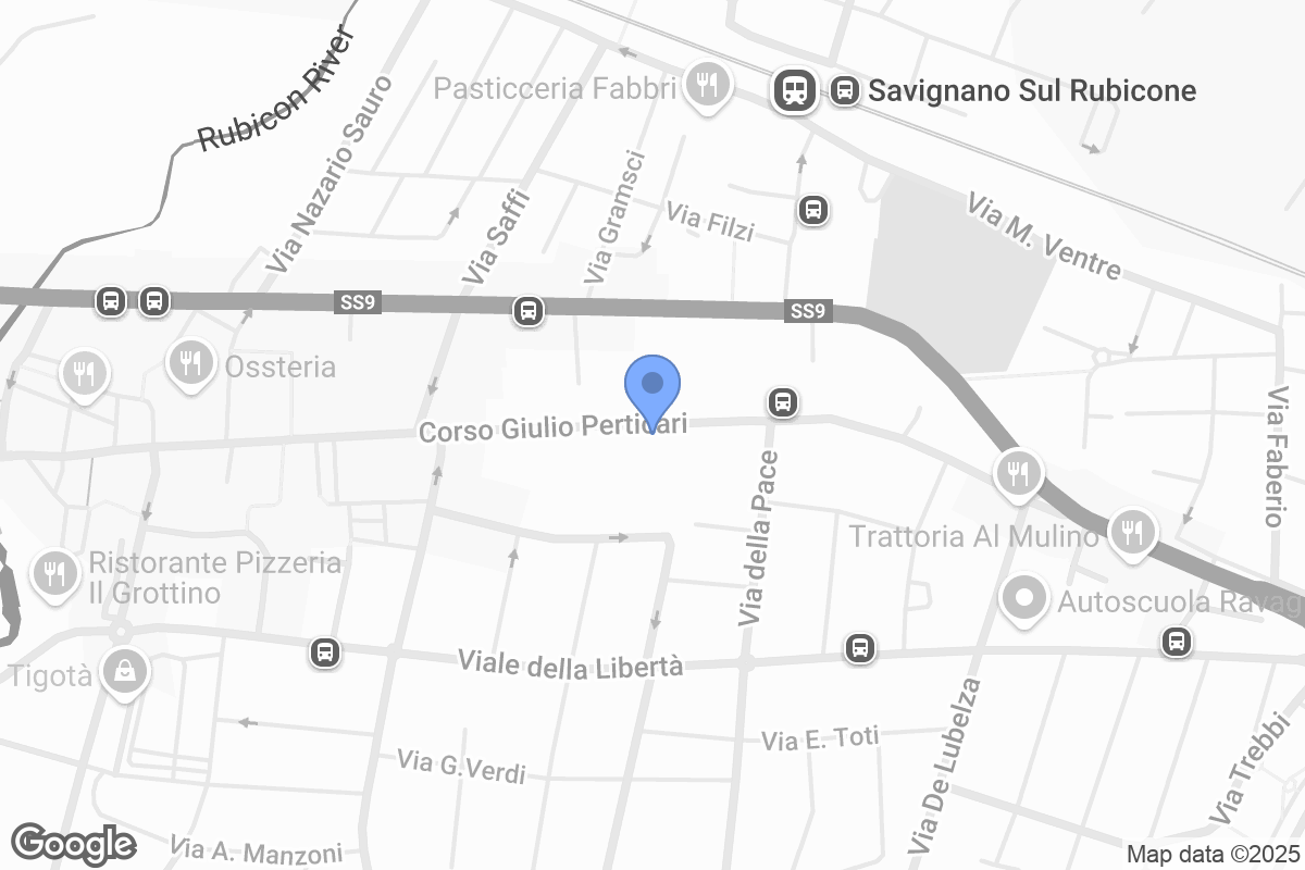 Mappa di G.Libici Corso Giulio Perticari, 86, 47039 Savignano sul Rubicone FC
